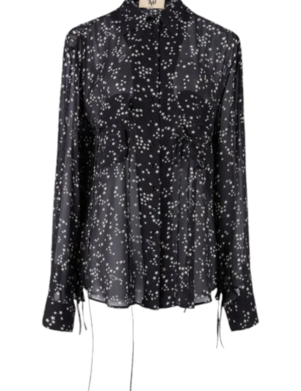 Aniye By Blusa 181404 estrellas negra- Blusones