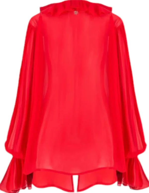 Aniye By Blusa 181480 volantes roja- Blusones