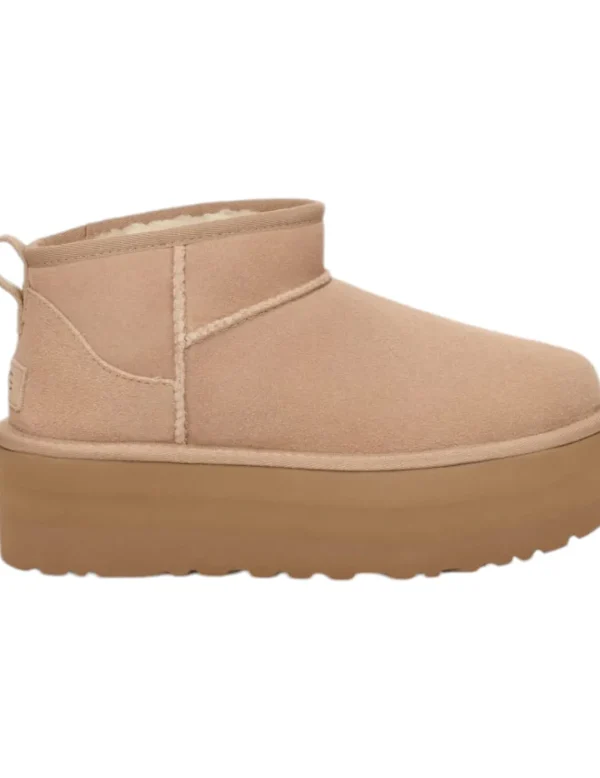 UGG Bota Classic Ultra mini plattform sand- Botas