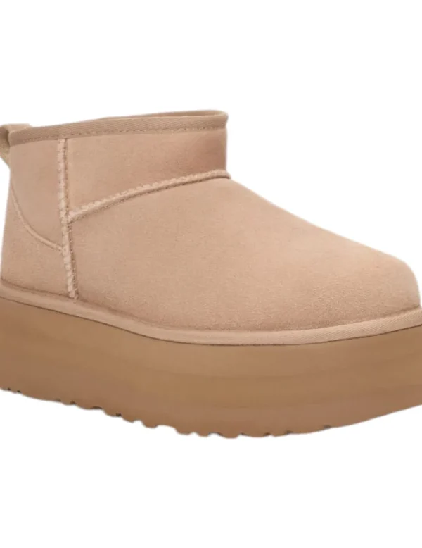 UGG Bota Classic Ultra mini plattform sand- Botas