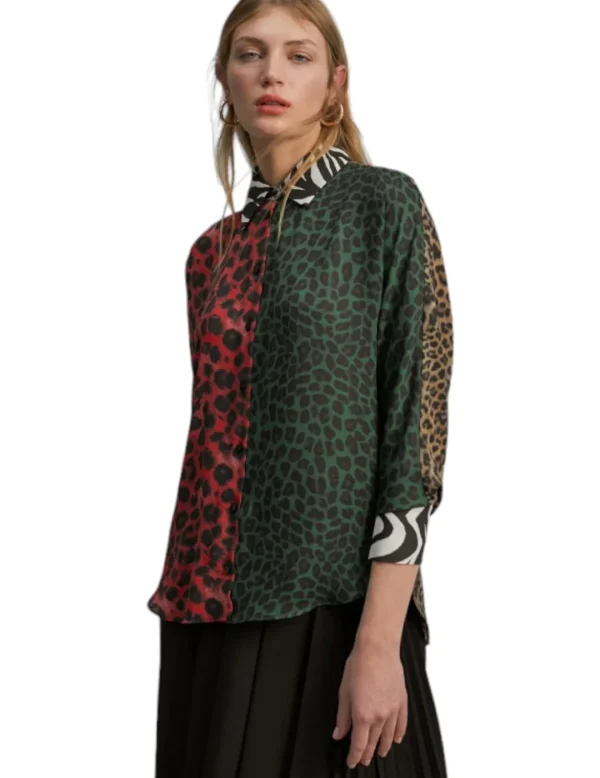 LOLA CASADEMUNT Camisa MF2415002 Animal Print- Camisas