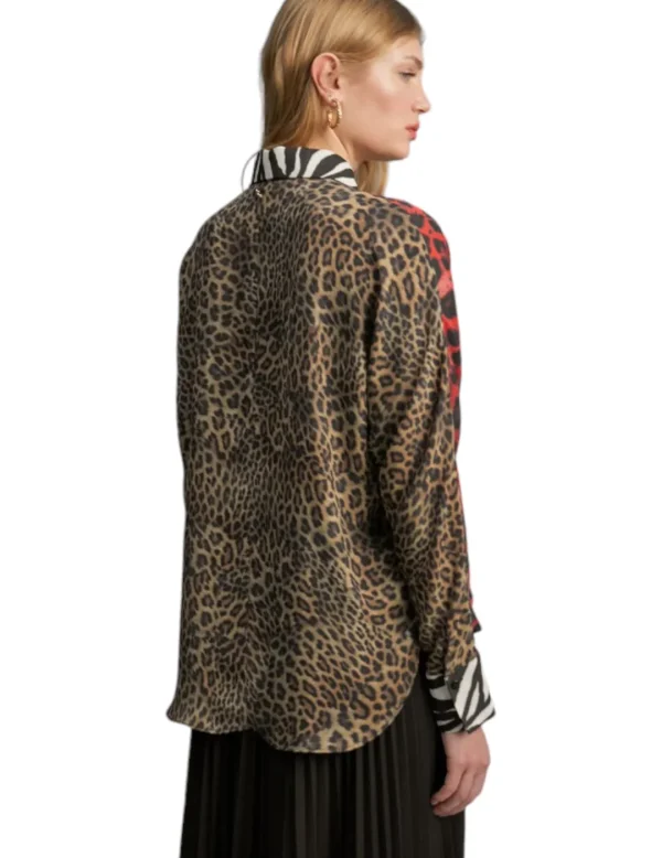 LOLA CASADEMUNT Camisa MF2415002 Animal Print- Camisas