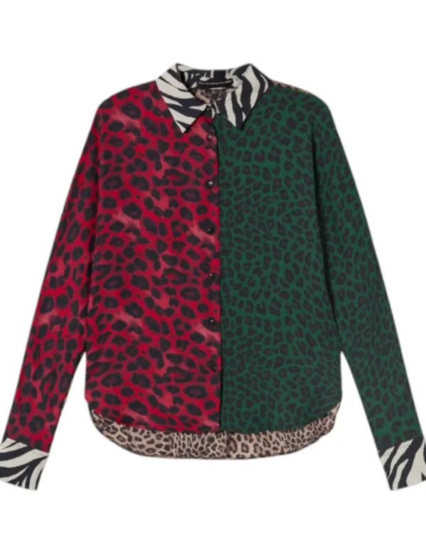 LOLA CASADEMUNT Camisa MF2415002 Animal Print- Camisas