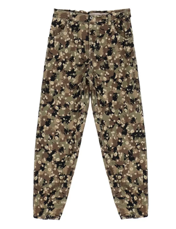 Please Pantalon Camu Flores- Pantalones Y Shorts