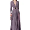 Elisabetta Franchi Vestido AB40136E2 morado- Vestidos