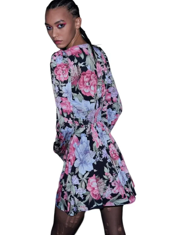 Aniye By Vestido Flores Botones- Vestidos