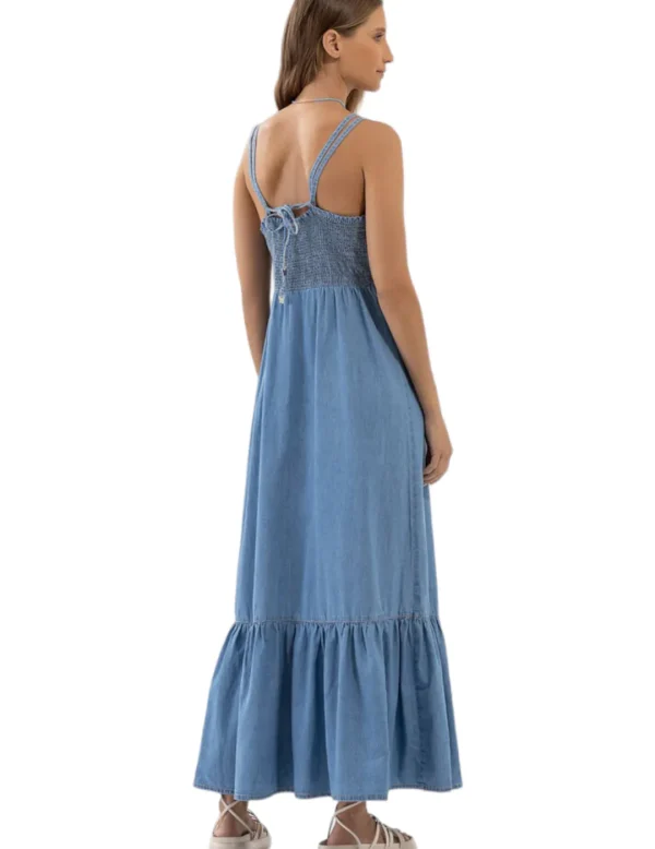 LezaLez Vestido 9187L Denim- Vestidos