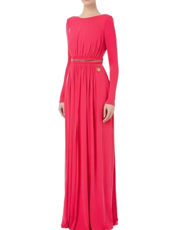 Elisabetta Franchi Vestido Largo Cinturilla- Vestidos